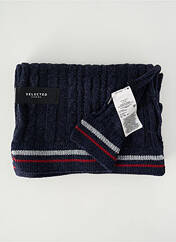 Echarpe bleu SELECTED pour homme seconde vue