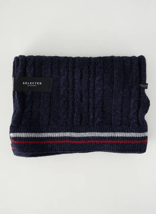 Echarpe bleu SELECTED pour homme