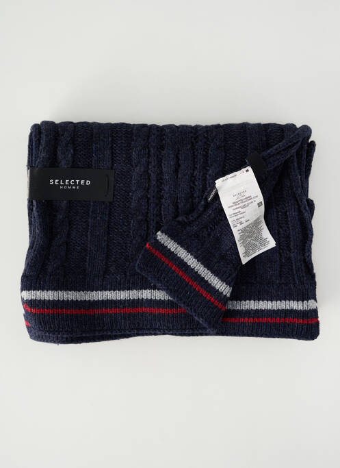 Echarpe bleu SELECTED pour homme