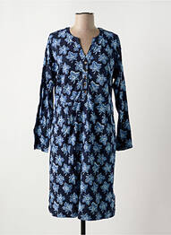 Robe mi-longue imprimé fleurs manches longues bleu WHITE STUFF femme
