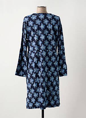 Robe mi-longue imprimé fleurs manches longues bleu WHITE STUFF femme