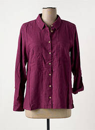 Chemisier coupe cintrée manches longues violet WHITE STUFF femme