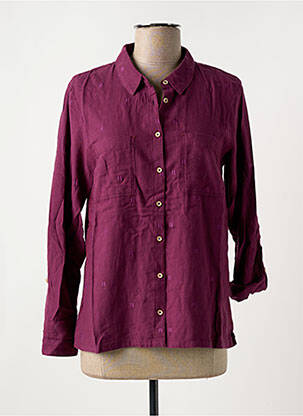 Chemisier coupe cintrée manches longues violet WHITE STUFF femme