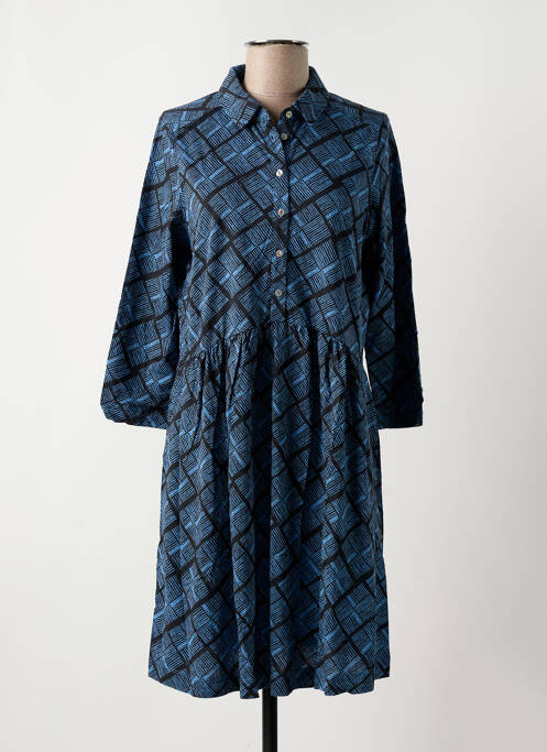 Robe mi-longue manches 3/4 manches 3/4 bleu WHITE STUFF femme