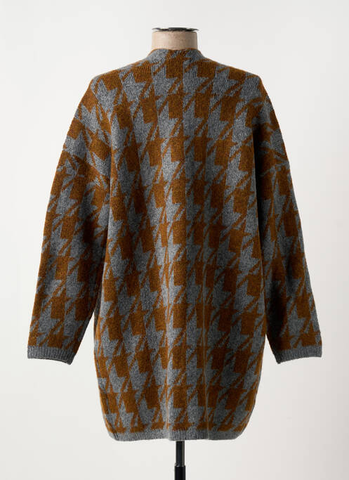 Gilet manches longues marron NICE THINGS pour femme