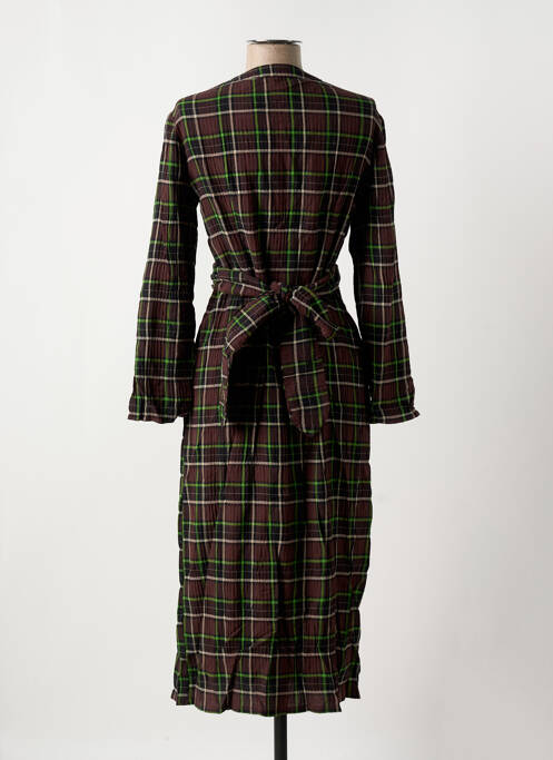 Robe mi-longue marron NICE THINGS pour femme