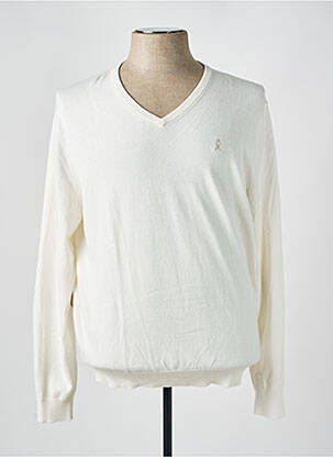 Pull stretch manches longues beige VICOMTE ARTHUR homme
