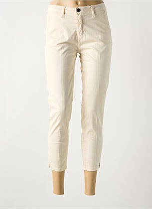 Pantalon 7/8 stretch taille normale beige SUNNY STUDIO femme
