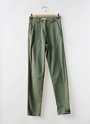 Pantalon slim tissage popeline taille normale vert WHITE STUFF femme