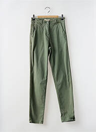 Pantalon slim tissage popeline taille normale vert WHITE STUFF femme