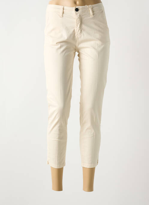 Pantalon 7/8 beige SUNNY STUDIO pour femme