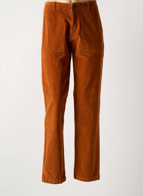 Pantalon droit marron NICE THINGS pour femme