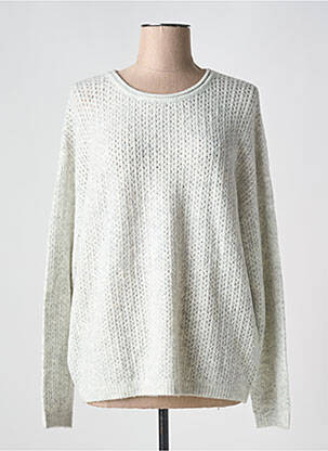 Pull tissage chiné manches longues gris MARC AUREL femme