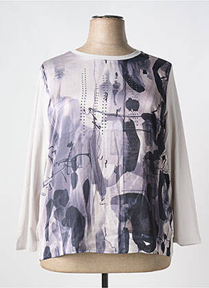 T-shirt manches longues manches longues gris LE COMTE femme