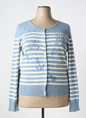 Gilet manches longues bleu ANANKE pour femme seconde vue