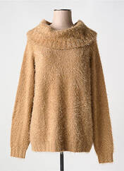 Pull col roulé marron MARBLE pour femme seconde vue
