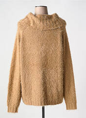 Pull col roulé marron MARBLE pour femme seconde vue