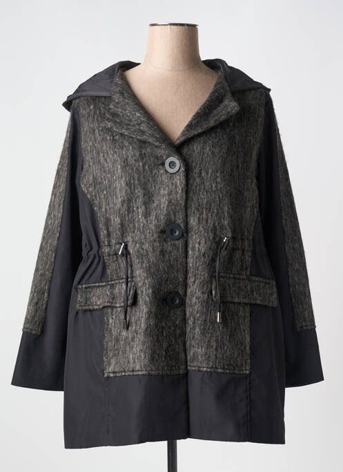 Manteau court gris EVER SASSY pour femme