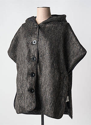 Veste casual col rond gris EVER SASSY femme