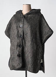 Veste casual col rond gris EVER SASSY femme