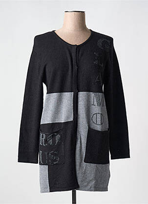 Gilet manches longues stretch gris PASSIONI femme