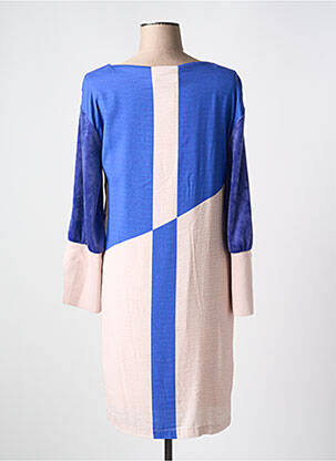 Robe courte manches longues manches longues bleu ELISA CAVALETTI femme