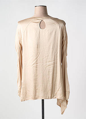 Blouse manches longues manches longues beige ELISA CAVALETTI femme