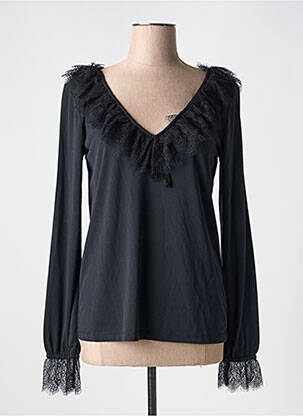 Top stretch manches longues noir MARC AUREL femme