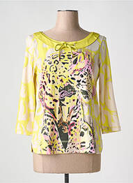 T-shirt manches 3/4 manches 3/4 jaune SPORTALM femme