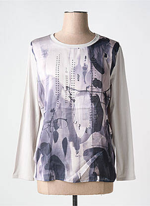 T-shirt manches longues manches longues gris LE COMTE femme