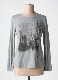 T-shirt manches longues manches longues gris LE COMTE femme