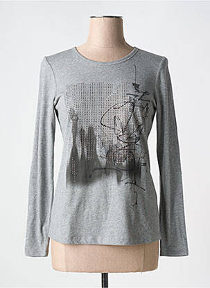 T-shirt manches longues manches longues gris LE COMTE femme