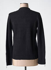 Gilet manches longues noir MARBLE pour femme seconde vue