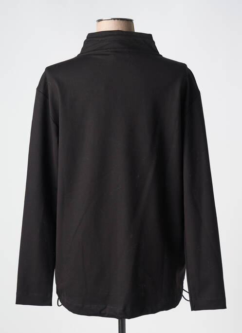 Sweat-shirt tissage jersey manches longues noir TUZZI femme