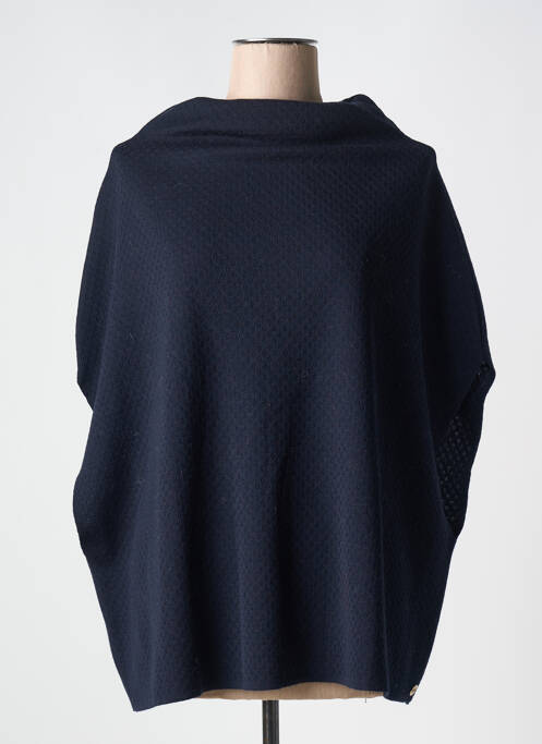 Pull col roulé bleu DEVERNOIS pour femme