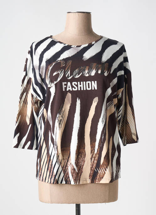 T-shirt marron TUZZI pour femme