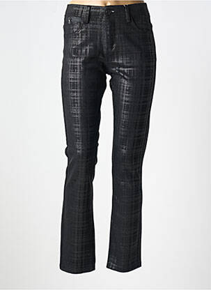 Pantalon slim stretch taille normale noir GRIFFON femme