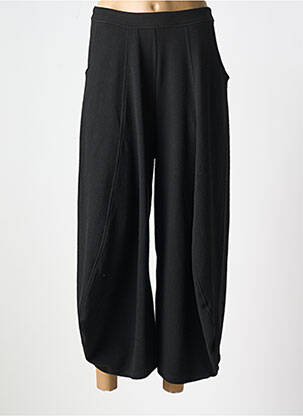 Pantalon 7/8 taille haute taille haute noir EVER SASSY femme