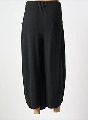 Pantalon 7/8 taille haute taille haute noir EVER SASSY femme