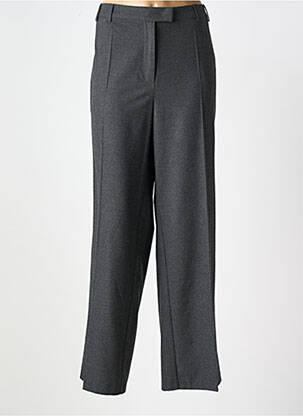 Pantalon large taille à pinces taille haute gris LE COMTE femme