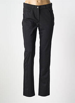 Pantalon slim stretch taille normale noir GUY DUBOUIS femme