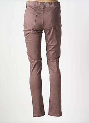Jegging tissage denim taille normale marron GRIFFON femme