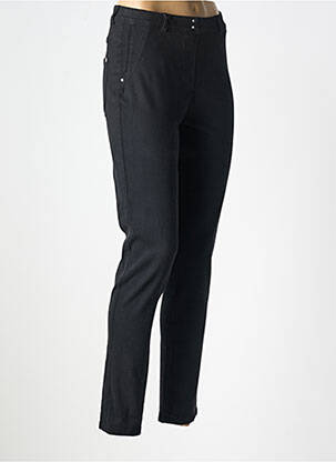 Jegging tissage popeline taille normale noir EAST DRIVE femme
