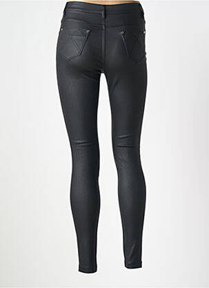 Pantalon slim taille haute taille haute noir MARBLE femme