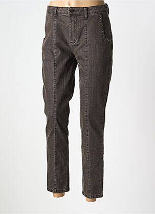 Jeans coupe slim marron FUEGO WOMAN pour femme