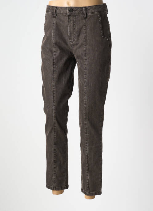 Jeans coupe slim marron FUEGO WOMAN pour femme