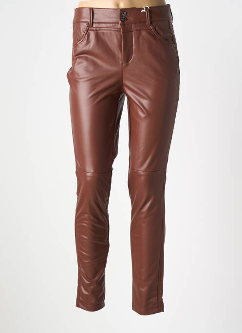 Pantalon slim marron STREET ONE femme