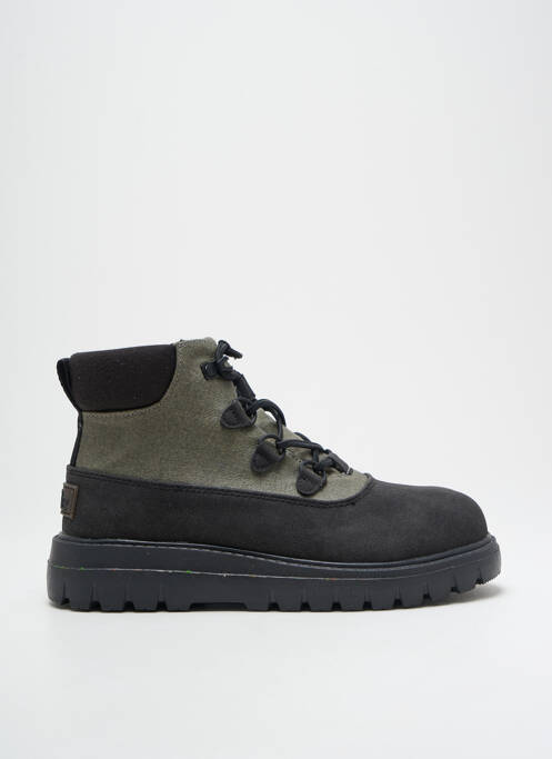 Baskets fermeture elastique talon de 4 à 6cm noir HEY DUDE femme