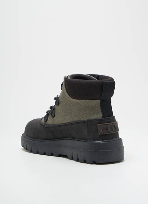 Baskets fermeture elastique talon de 4 à 6cm noir HEY DUDE femme