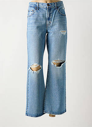 Jeans coupe large effet usé taille normale bleu LEVI'S femme